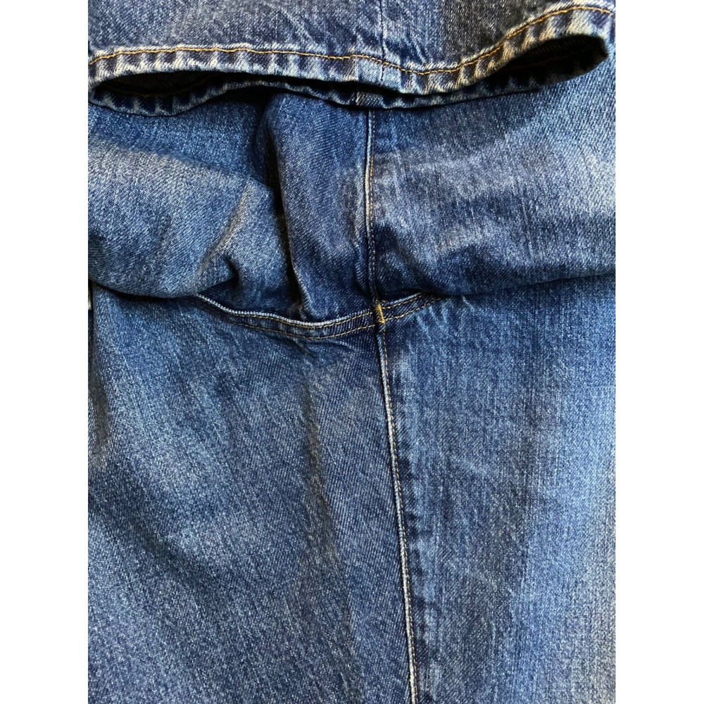 Madewell Low Slung Straight Jeans Button Fly Medium Wash Denim 32P - Picture 14 of 14